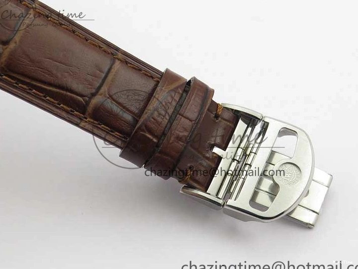 MIROTIME 0408 Original Portuguese IW358304 ZF 1:1 Best Edition SS White Dial RG Markers on Leather Strap A 7077